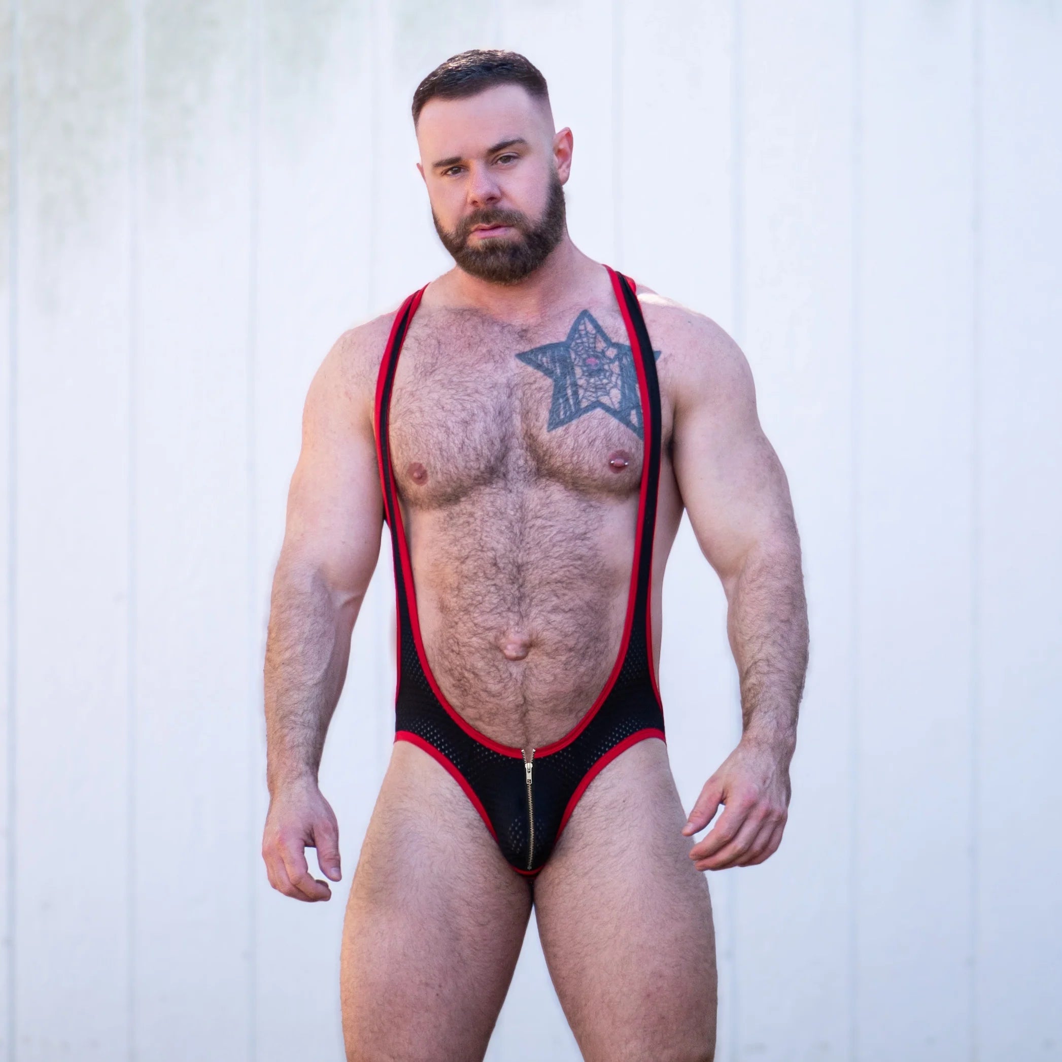 Easy Release Mesh Zipper Singlet