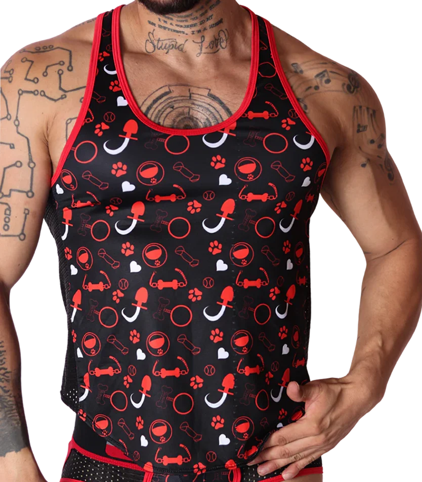Dog Red Tank