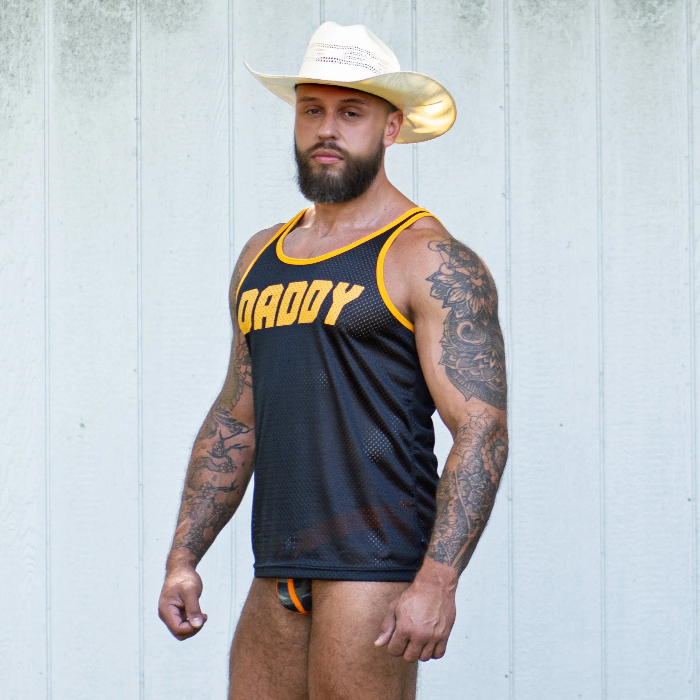 Black and Yellow Daddy Tank Top