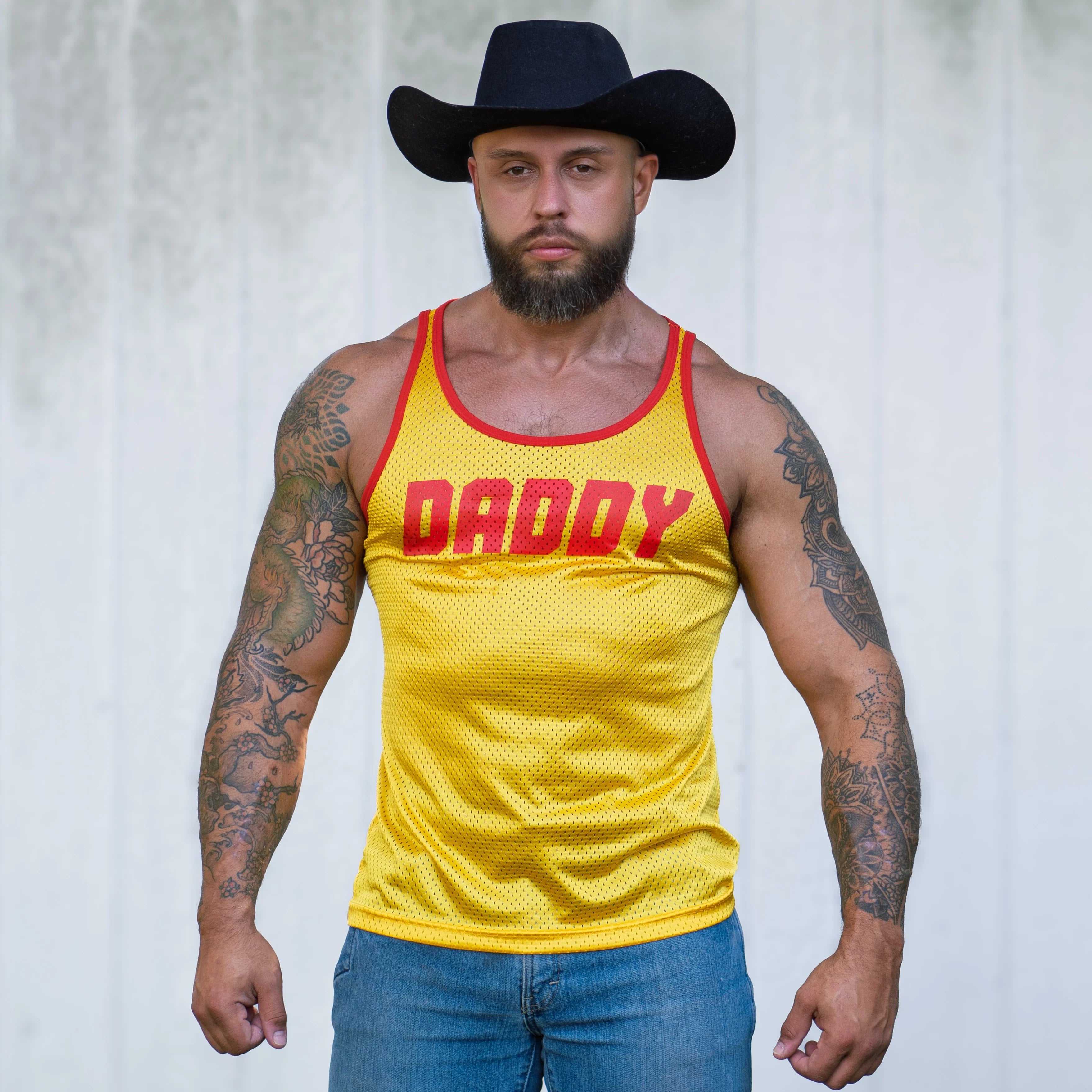 Yellow and Red Daddy Tank Top