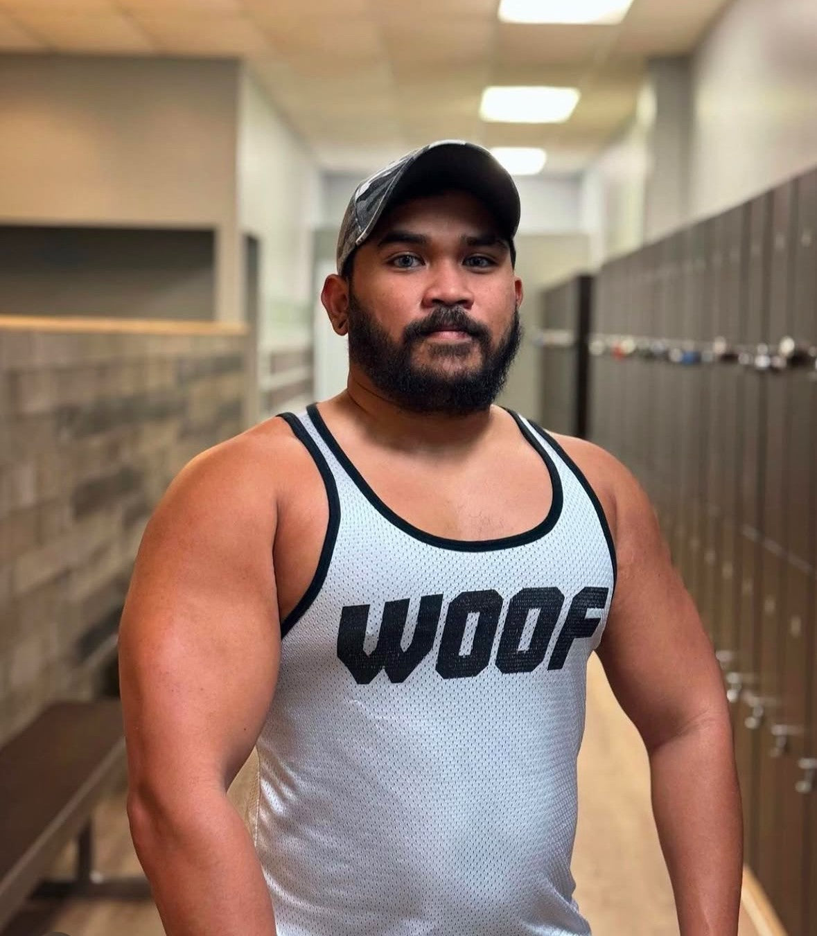 Woof white/black gay sportswear tank top