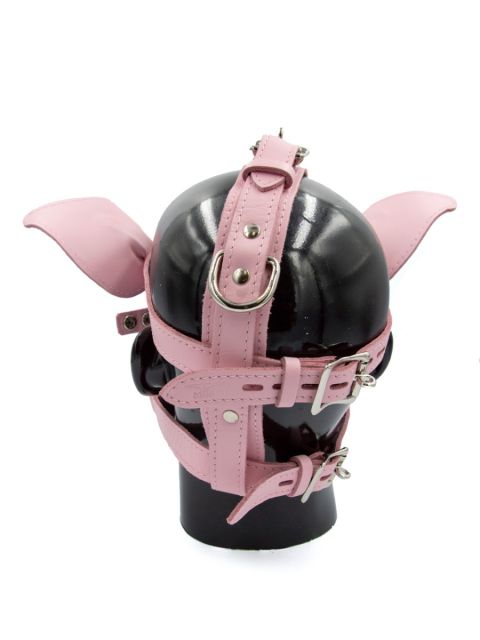 Leather Pig Head Harness