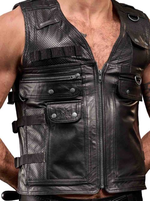 Leather Utility Vest