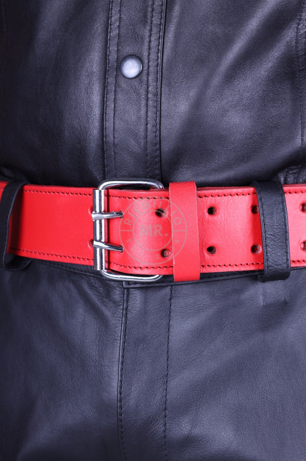 Red Leather Belt