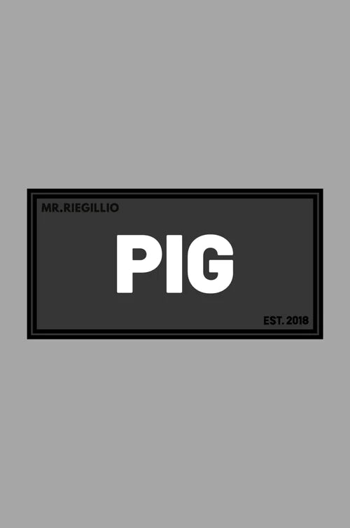 Rubber Velcro Patch - PIG