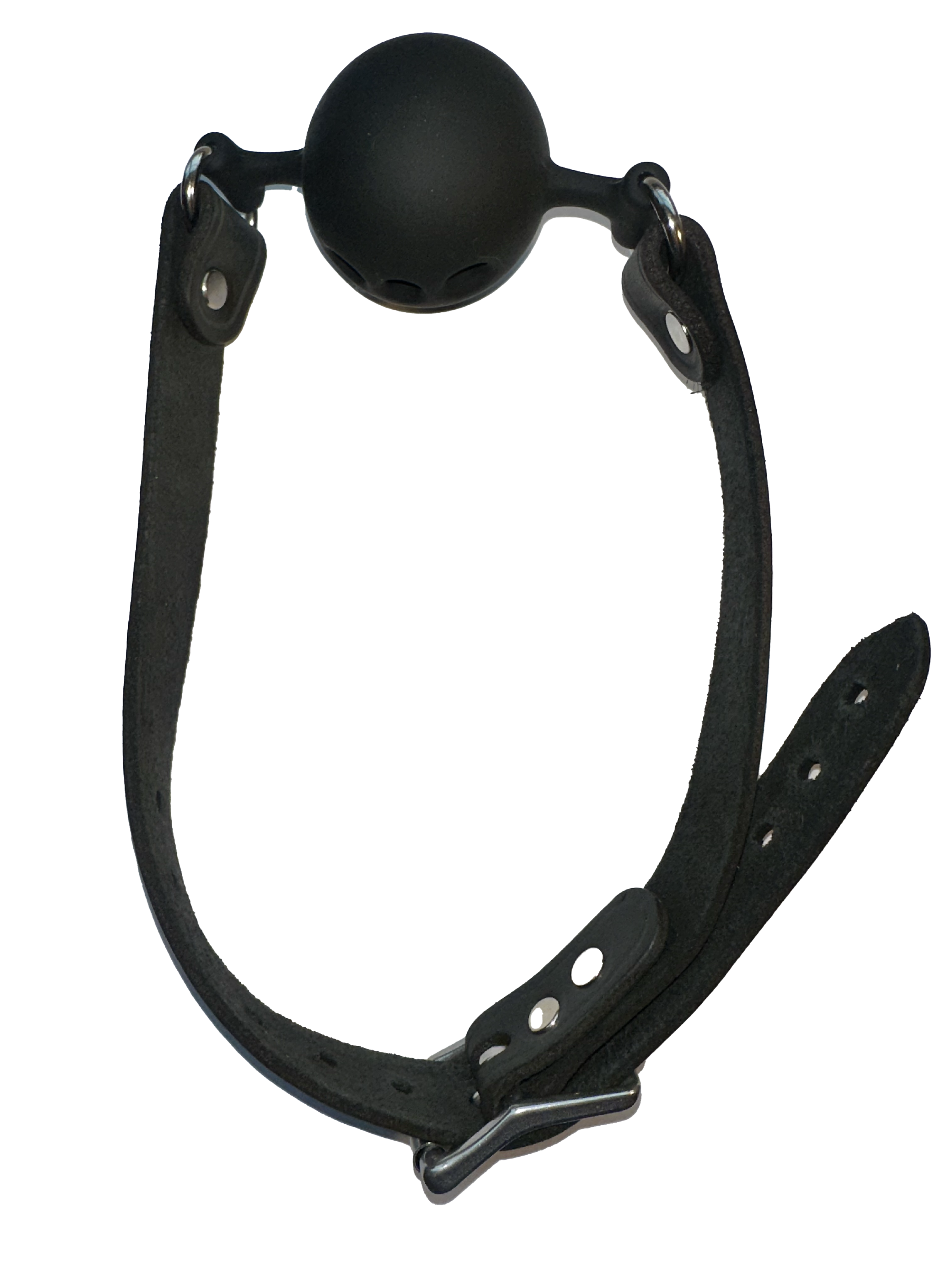 Leather Silicone Ball Gag