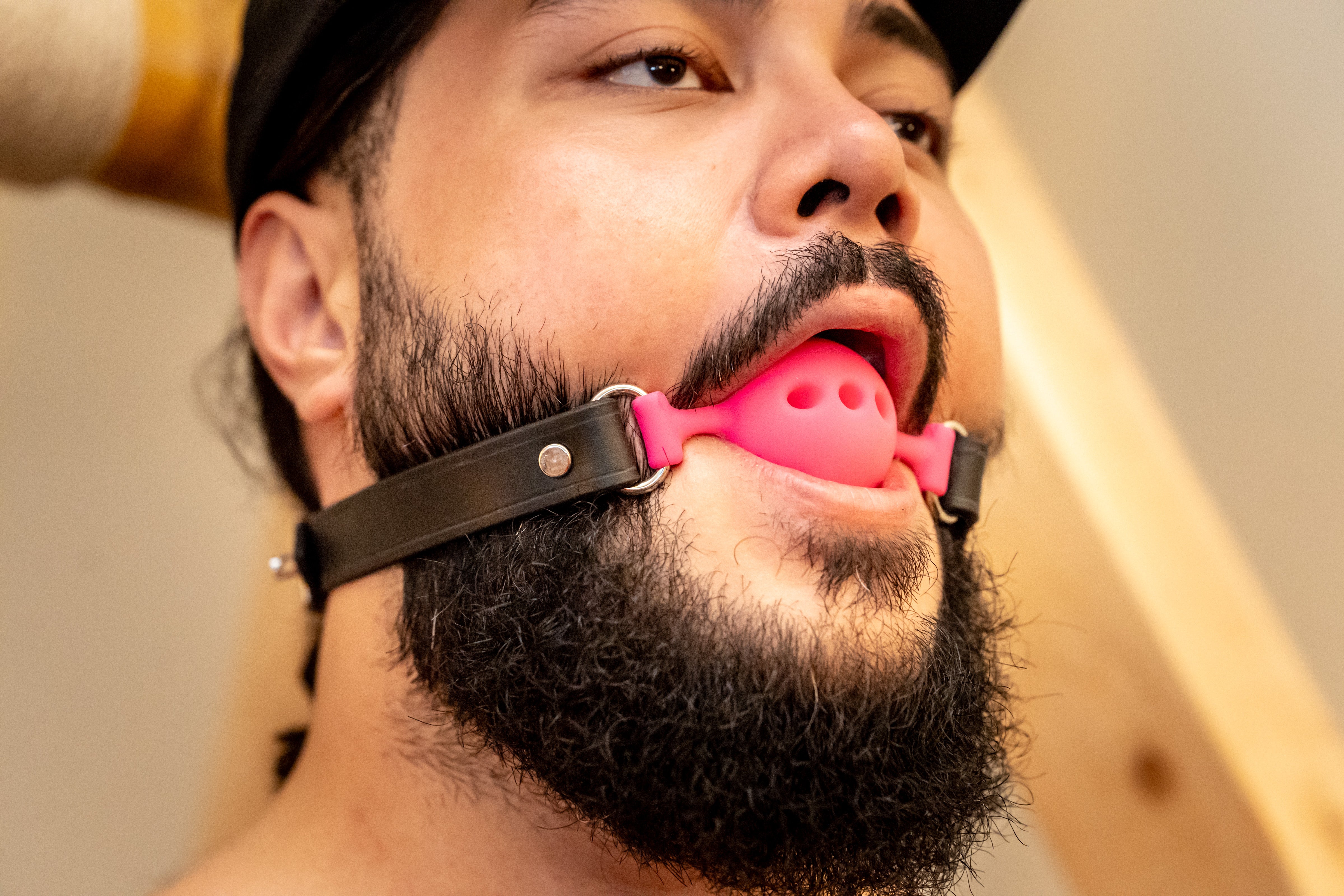 Leather Silicone Ball Gag