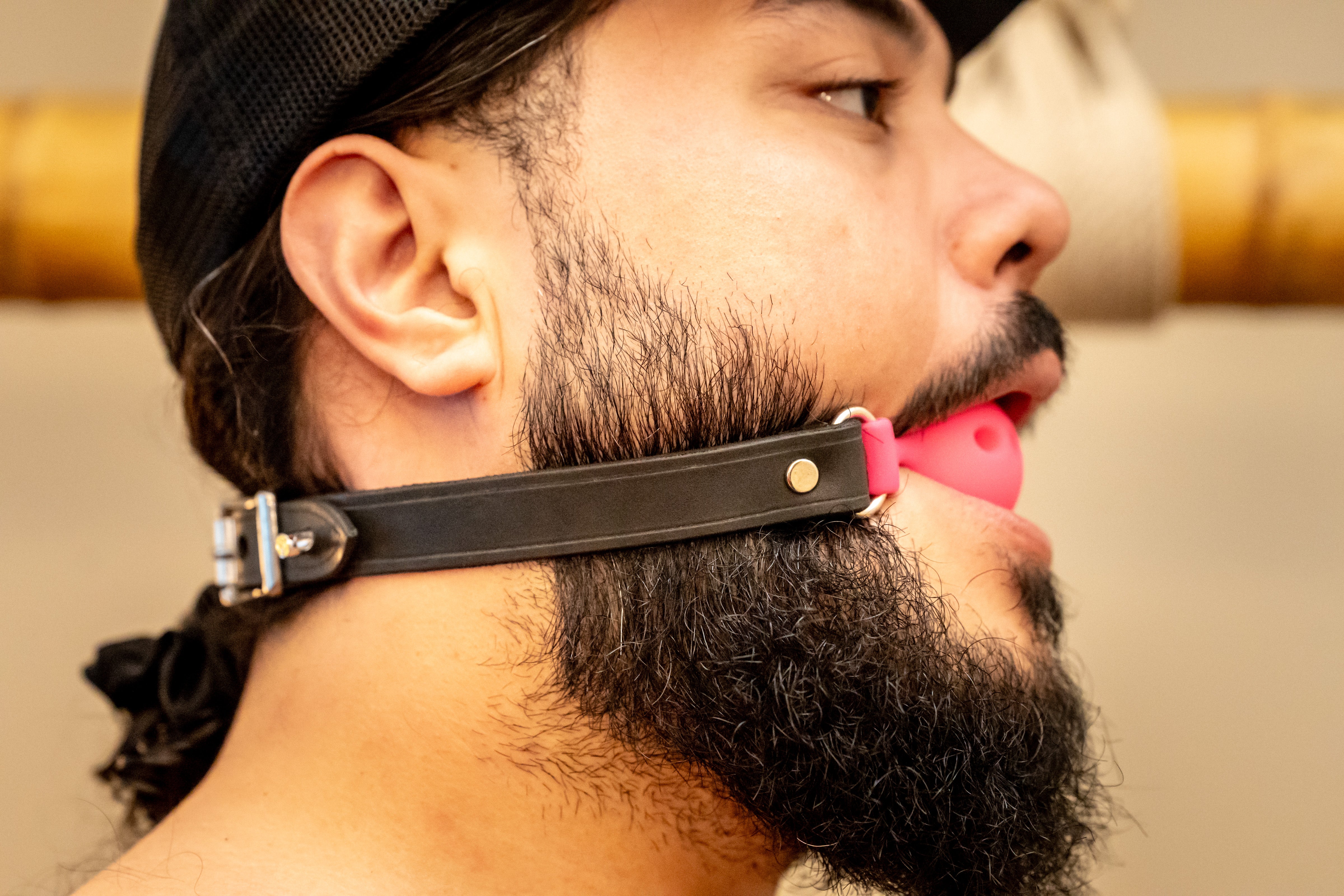 Leather Silicone Ball Gag