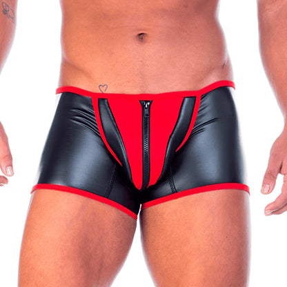 2 FETICHE RED ZIPPER TRUNK