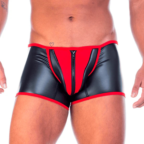 2 FETICHE RED ZIPPER TRUNK