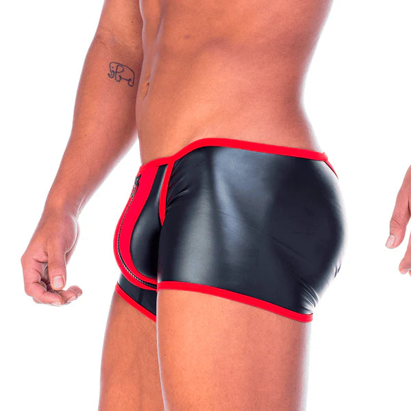 2 FETICHE RED ZIPPER TRUNK