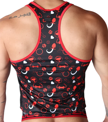 Dog Red Tank