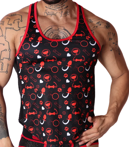 Dog Red Tank