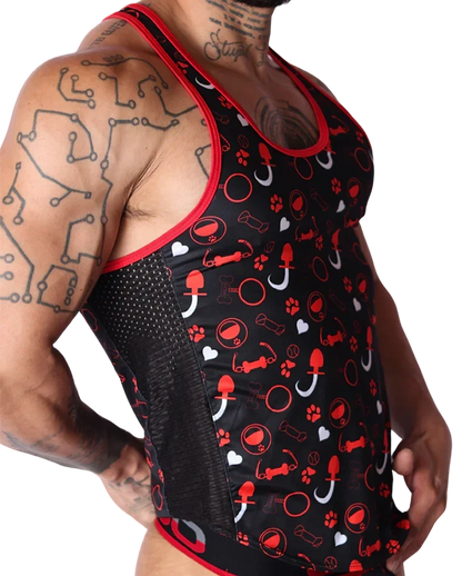 Dog Red Tank
