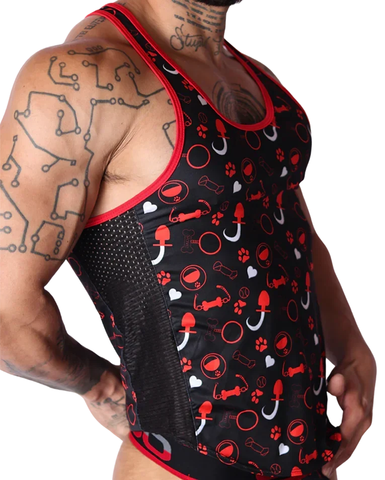 Dog Red Tank
