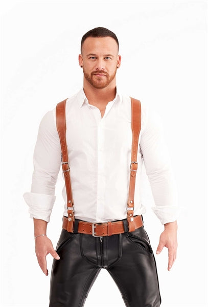 Leather Braces - Brown