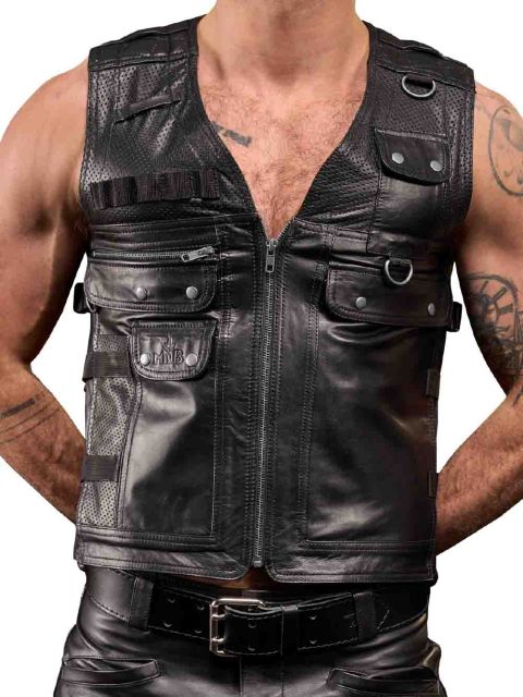 Leather Utility Vest