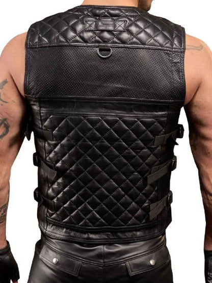 Leather Utility Vest