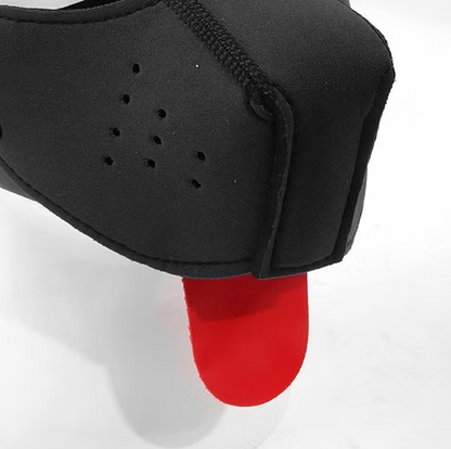 Puppy Play Muzzle with tongue