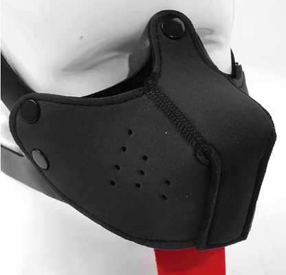 Black Pup Play Muzzle