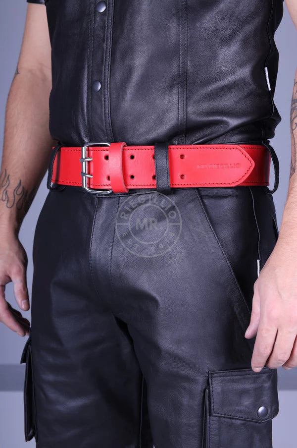 Red Leather Belt