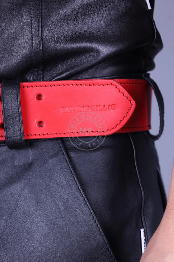 Red Leather Belt