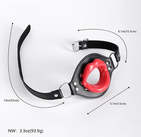 Red Noir Mouth Gag