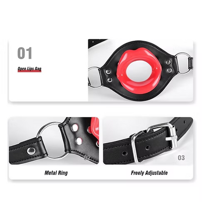 Red Noir Mouth Gag