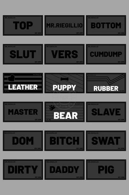 Rubber Velcro Patch - RUBBER