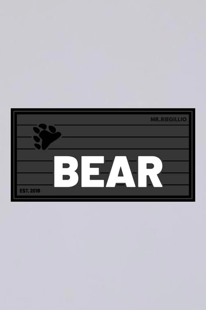 Rubber Velcro Patch - BEAR