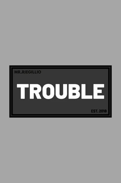 Rubber Velcro Patch - TROUBLE