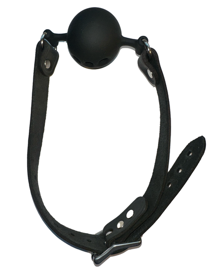 Leather Silicone Ball Gag