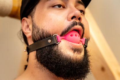 Leather Silicone Ball Gag