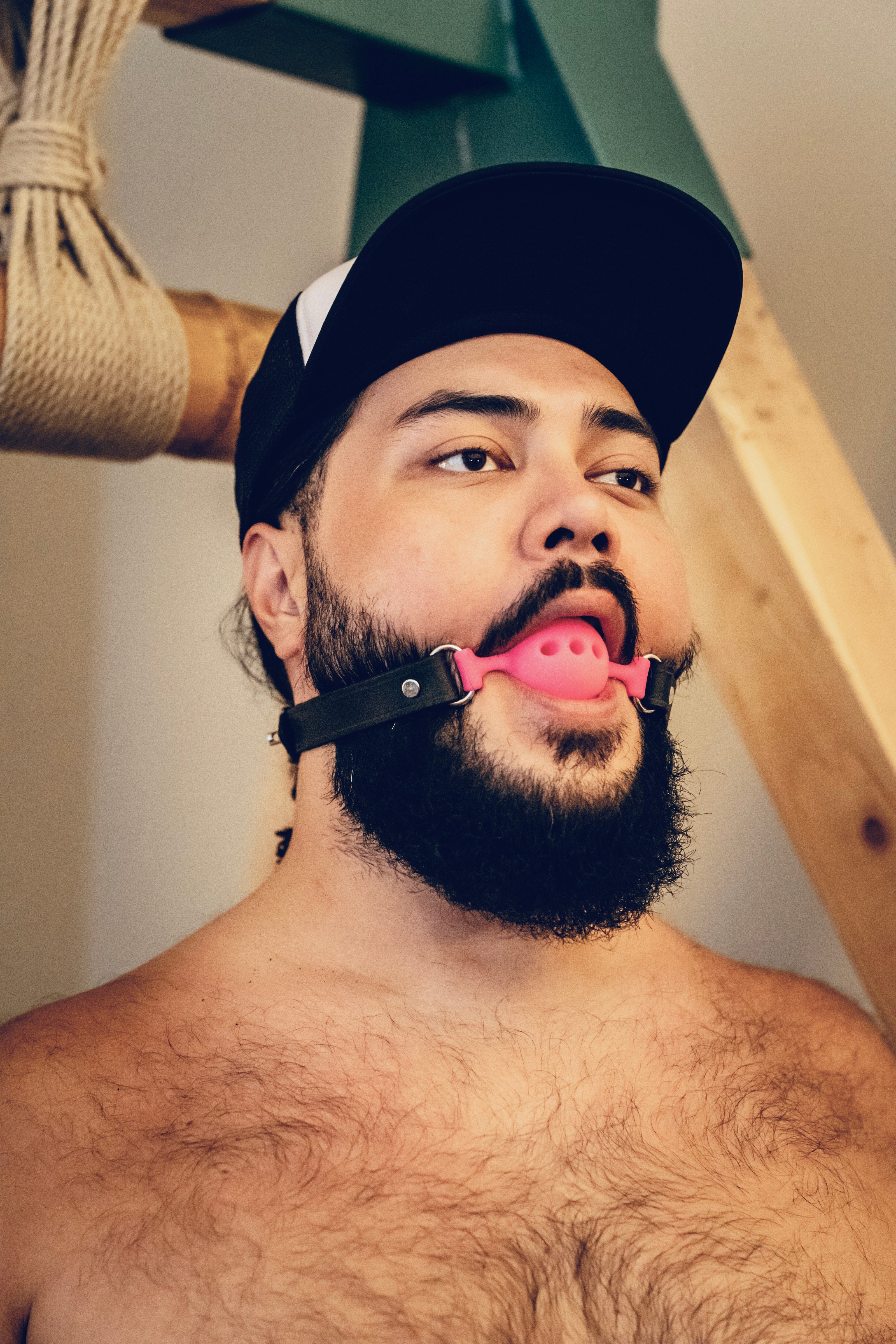 Leather Silicone Ball Gag