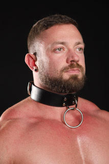 TAG LEATHER COLLAR