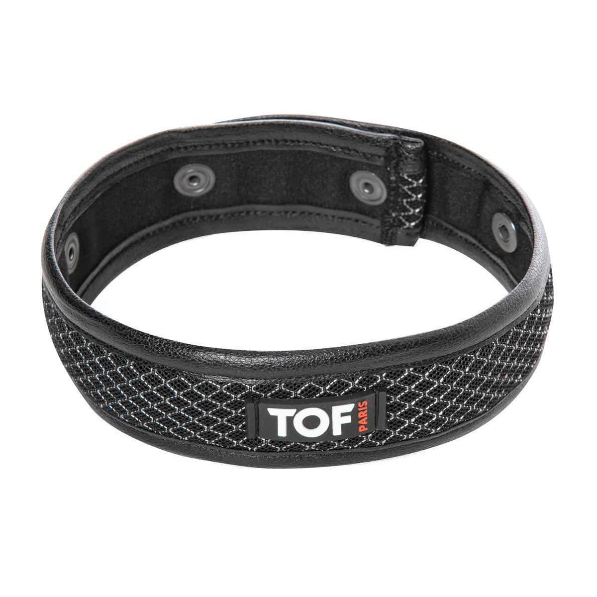 Armbands made from breathable 3D mesh with snap buttons that fit medium, large, and XL arms.