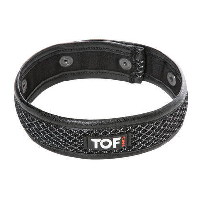 Armbands made from breathable 3D mesh with snap buttons that fit medium, large, and XL arms.